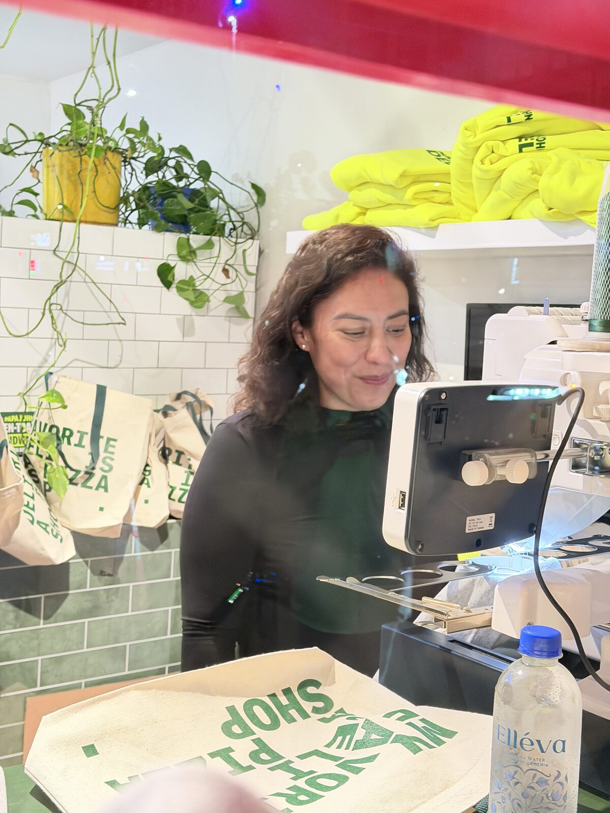 Merch Troop live screen-printing station running at a Los Angeles event